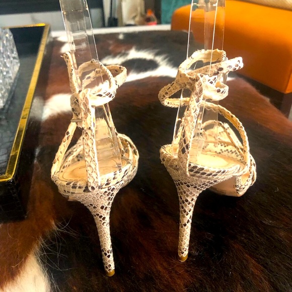 Olivia Animal Print Strappy Tie up Sandals -  Pristine Sz 8 - Picture 4 of 15